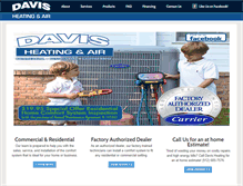 Tablet Screenshot of davisheating-air.com